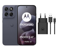 Smartfon / Telefon Motorola moto g67 5G 8/128GB Arctic Seal 120Hz + Ładowarka 33W